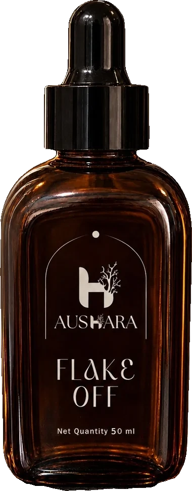 Flake Off - For Scalp scalp oil in an amber dropper bottle